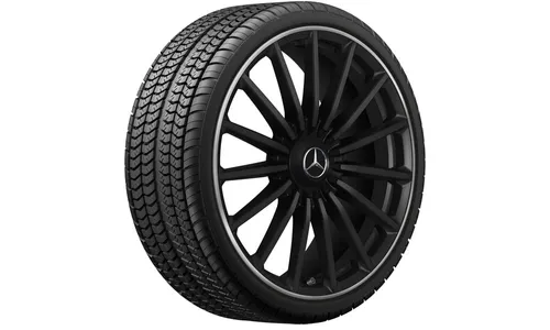 Колесный диск AMG 8,5J×21 ET51 для Mercedes-Benz GLA 247 / GLB 247, передняя и задняя оси, черный, матовый — фото 3