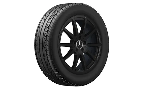 Колесный диск AMG 6,5J×18 ET44 для Mercedes-Benz GLA 247 / GLB 247, передняя и задняя оси, черный, матовый, 5 двойных спиц — фото 2