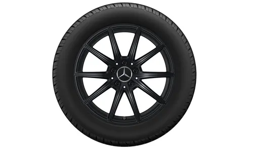 Колесный диск AMG 6,5J×18 ET44 для Mercedes-Benz GLA 247 / GLB 247, передняя и задняя оси, черный, матовый, 5 двойных спиц — фото 3