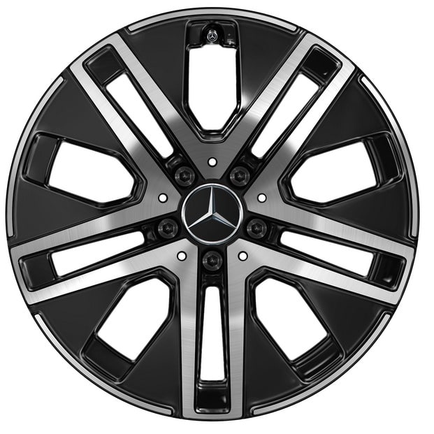 Колесный диск 7,5J×18 ET53 для Mercedes-Benz GLA 247 / GLB 247, передняя и задняя оси, черный, с алмазной проточкой — фото 1