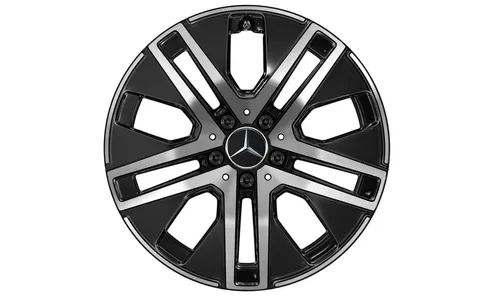 Колесный диск 7,5J×18 ET53 для Mercedes-Benz GLA 247 / GLB 247, передняя и задняя оси, черный, с алмазной проточкой — фото 1