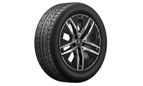 Колесный диск 7,5J×18 ET53 для Mercedes-Benz GLA 247 / GLB 247, передняя и задняя оси, черный, с алмазной проточкой — фото 2