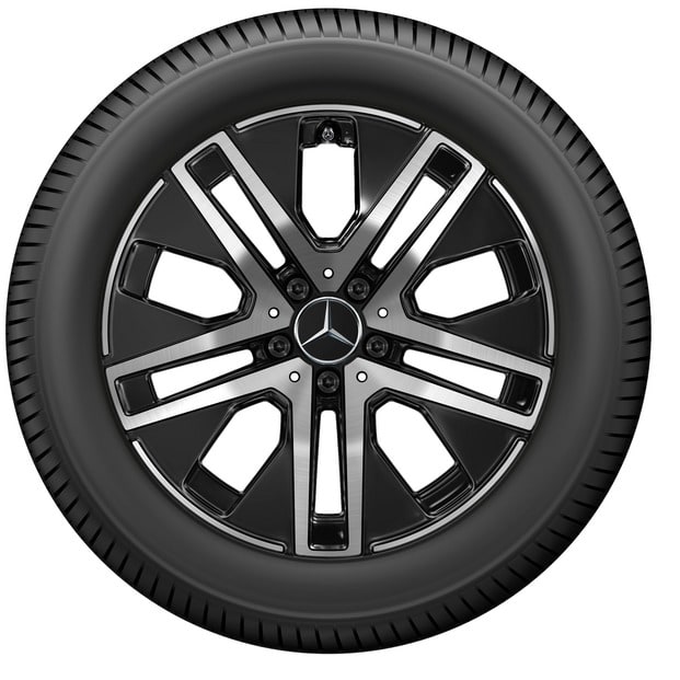 Колесный диск 7,5J×18 ET53 для Mercedes-Benz GLA 247 / GLB 247, передняя и задняя оси, черный, с алмазной проточкой — фото 3