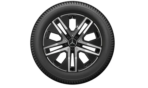 Колесный диск 7,5J×18 ET53 для Mercedes-Benz GLA 247 / GLB 247, передняя и задняя оси, черный, с алмазной проточкой — фото 3