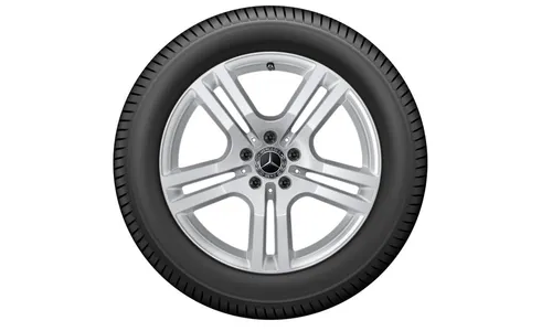 Колесный диск 7,5J×18 ET53 для Mercedes-Benz GLA 247 / GLB 247, передняя и задняя оси, серебристый Vanadium Silver — фото 3