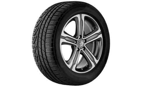 Колесный диск 8J×18 ET38 для Mercedes-Benz GLC 253, передняя и задняя оси, серый металлик Tremolite, 5 спиц — фото 3