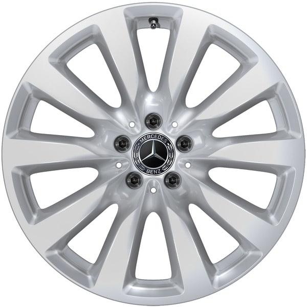 Колесный диск 8J×19 ET38 для Mercedes-Benz GLC 253, передняя и задняя оси, серебристый Vanadium Silver, 10 спиц — фото 1