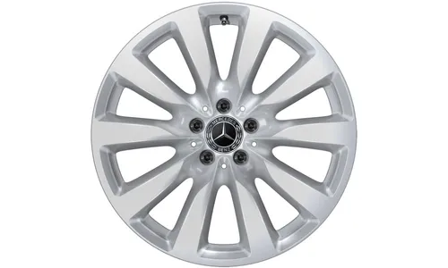 Колесный диск 8J×19 ET38 для Mercedes-Benz GLC 253, передняя и задняя оси, серебристый Vanadium Silver, 10 спиц — фото 1