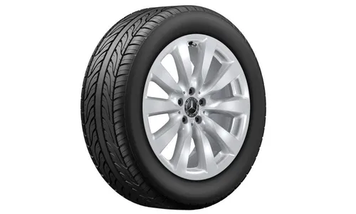 Колесный диск 8J×19 ET38 для Mercedes-Benz GLC 253, передняя и задняя оси, серебристый Vanadium Silver, 10 спиц — фото 2