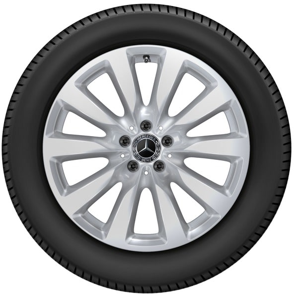 Колесный диск 8J×19 ET38 для Mercedes-Benz GLC 253, передняя и задняя оси, серебристый Vanadium Silver, 10 спиц — фото 3