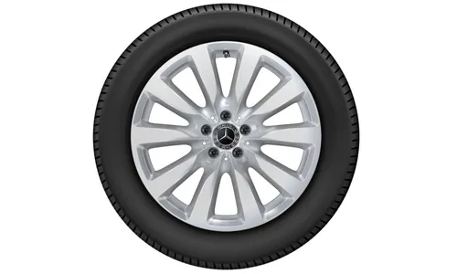 Колесный диск 8J×19 ET38 для Mercedes-Benz GLC 253, передняя и задняя оси, серебристый Vanadium Silver, 10 спиц — фото 3