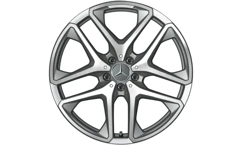 Колесный диск AMG 10J×20 ET28 для Mercedes-Benz GLC 253, задняя ось, титаново-серый, 5 двойных спиц — фото 3