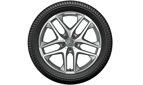 Колесный диск AMG 10J×20 ET28 для Mercedes-Benz GLC 253, задняя ось, титаново-серый, 5 двойных спиц — фото 4