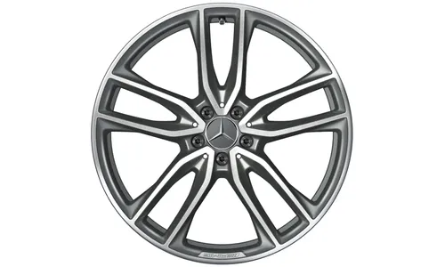 Колесный диск AMG 9,5J×21 ET30 для Mercedes-Benz GLC 253, передняя ось, титаново-серый — фото 3