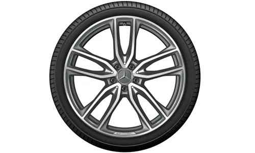Колесный диск AMG 9,5J×21 ET30 для Mercedes-Benz GLC 253, передняя ось, титаново-серый — фото 4