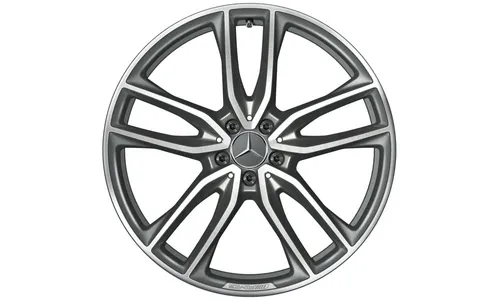 Колесный диск AMG 10J×21 ET28 для Mercedes-Benz GLC 253, задняя ось, титаново-серый — фото 1