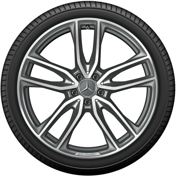 Колесный диск AMG 10J×21 ET28 для Mercedes-Benz GLC 253, задняя ось, титаново-серый — фото 3