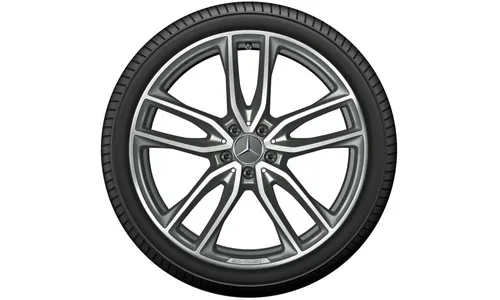 Колесный диск AMG 10J×21 ET28 для Mercedes-Benz GLC 253, задняя ось, титаново-серый — фото 3