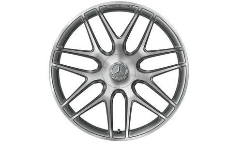 Колесный диск AMG 9,5J×21 ET30 для Mercedes-Benz GLC 253, передняя ось, титаново-серый, с алмазной проточкой — фото 1