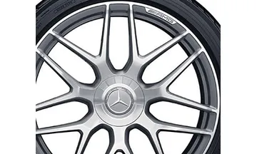 Колесный диск AMG 9,5J×21 ET30 для Mercedes-Benz GLC 253, передняя ось, титаново-серый, с алмазной проточкой — фото 4