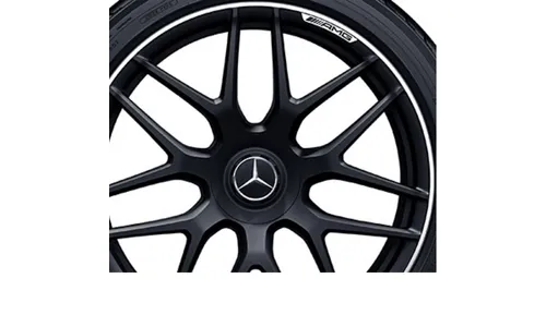 Колесный диск AMG 9,5J×21 ET30 для Mercedes-Benz GLC 253, передняя ось, черный, матовый, перекрестные спицы — фото 2