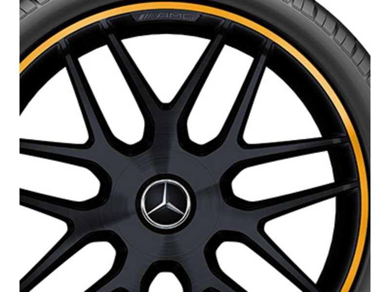 Колесный диск AMG 9,5J×21 ET30 для Mercedes-Benz GLC 253, передняя ось, черный, матовый, перекрестные спицы — фото 3