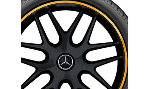 Колесный диск AMG 9,5J×21 ET30 для Mercedes-Benz GLC 253, передняя ось, черный, матовый, перекрестные спицы — фото 3