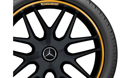 Колесный диск AMG 9,5J×21 ET30 для Mercedes-Benz GLC 253, передняя ось, черный, матовый, перекрестные спицы — фото 4