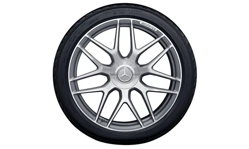 Колесный диск AMG 10J×21 ET28 для Mercedes-Benz GLC 253, задняя ось, титаново-серый, с алмазной проточкой — фото 2