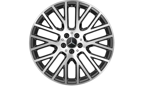 Колесный диск 8,5J×20 ET40 для Mercedes-Benz GLC 253, передняя и задняя оси, черный, с алмазной проточкой, Y-образные спицы — фото 1