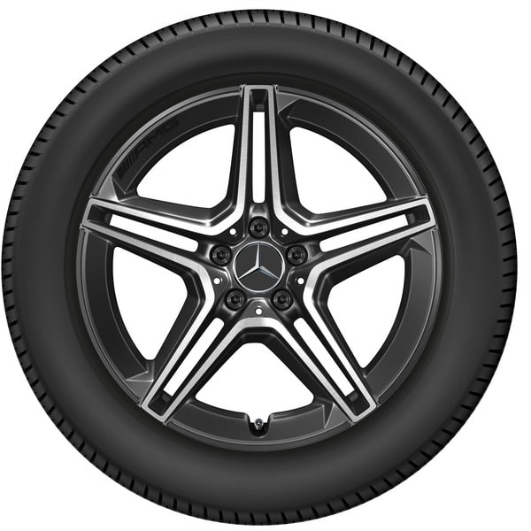 Колесный диск AMG 8J×19 ET38 для Mercedes-Benz E-Class 213 / GLC 253, передняя ось, черный, 5 двойных спиц — фото 3