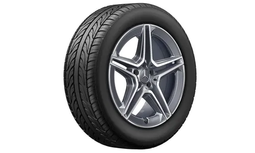 Колесный диск AMG 8J×19 ET38 для Mercedes-Benz E-Class 213 / GLC 253, передняя ось, серый Tantal, с алмазной проточкой — фото 2