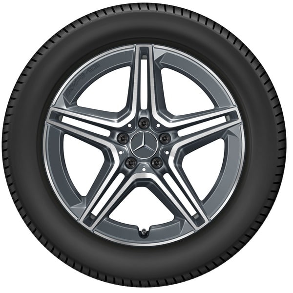 Колесный диск AMG 8J×19 ET38 для Mercedes-Benz E-Class 213 / GLC 253, передняя ось, серый Tantal, с алмазной проточкой — фото 3