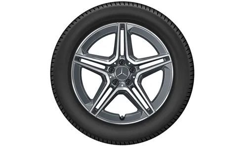 Колесный диск AMG 8J×19 ET38 для Mercedes-Benz E-Class 213 / GLC 253, передняя ось, серый Tantal, с алмазной проточкой — фото 3