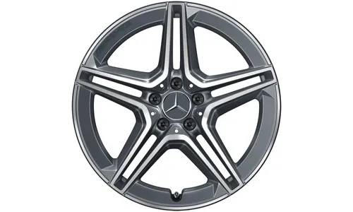 Колесный диск AMG 9J×19 ET20 для Mercedes-Benz GLC 253, задняя ось, серый Tantal, с алмазной проточкой — фото 1