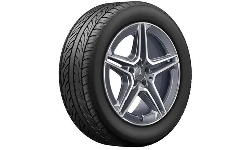 Колесный диск AMG 9J×19 ET20 для Mercedes-Benz GLC 253, задняя ось, серый Tantal, с алмазной проточкой — фото 2