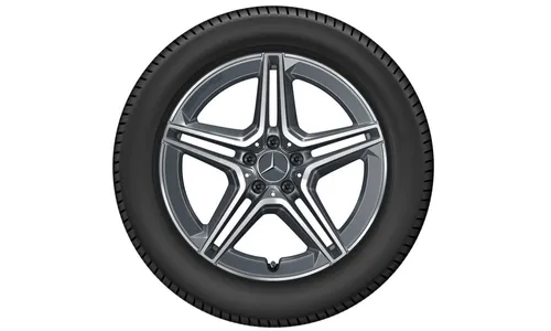 Колесный диск AMG 9J×19 ET20 для Mercedes-Benz GLC 253, задняя ось, серый Tantal, с алмазной проточкой — фото 3