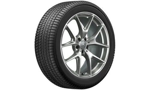 Колесный диск AMG 8,5J×20 ET40 для Mercedes-Benz GLC 253, передняя ось, титаново-серый, перекрестные спицы — фото 2