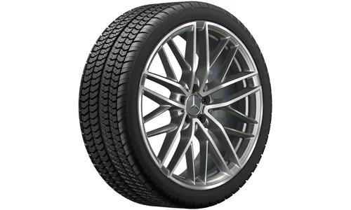 Колесный диск AMG 8,5J×21 ET40 для Mercedes-Benz GLC 253, передняя ось, титаново-серый, с алмазной проточкой, 5 двойных спиц — фото 3