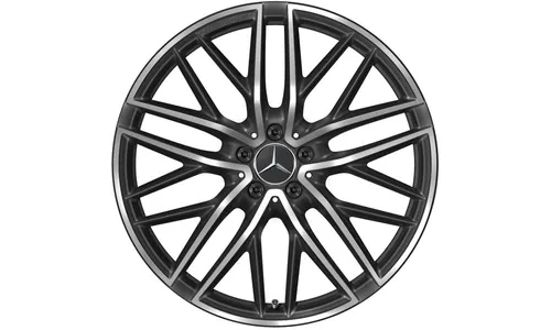 Колесный диск AMG 8,5J×21 ET40 для Mercedes-Benz GLC 253, передняя ось, черный, 5 двойных спиц — фото 1
