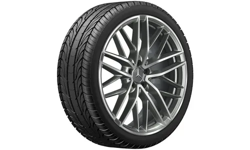 Колесный диск AMG 9,5J×21 ET22 для Mercedes-Benz GLC 253, задняя ось, титаново-серый, с алмазной проточкой — фото 2