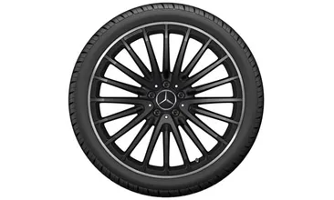 Колесный диск AMG 9,5J×21 ET30 для Mercedes-Benz GLC 253, передняя ось, черный, матовый — фото 2