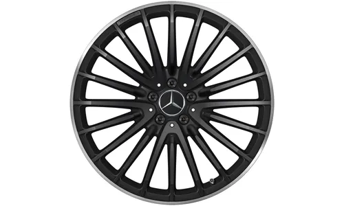 Колесный диск AMG 9,5J×21 ET30 для Mercedes-Benz GLC 253, передняя ось, черный, матовый — фото 3
