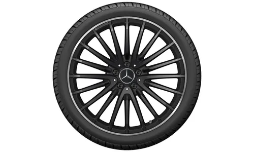 Колесный диск AMG 9,5J×21 ET30 для Mercedes-Benz GLC 253, передняя ось, черный, матовый — фото 4