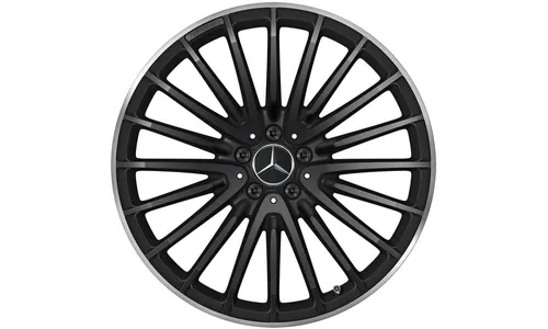 Колесный диск AMG 10J×21 ET28 для Mercedes-Benz GLC 253, задняя ось, черный, матовый — фото 1