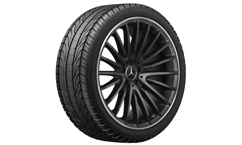 Колесный диск AMG 10J×21 ET28 для Mercedes-Benz GLC 253, задняя ось, черный, матовый — фото 2