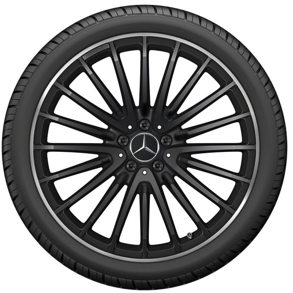 Колесный диск AMG 10J×21 ET28 для Mercedes-Benz GLC 253, задняя ось, черный, матовый — фото 3