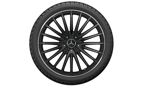 Колесный диск AMG 10J×21 ET28 для Mercedes-Benz GLC 253, задняя ось, черный, матовый — фото 3