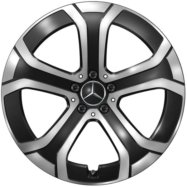 Колесный диск 8,5J×20 ET34,5 для Mercedes-Benz GLC 254, передняя и задняя оси, черный, с алмазной проточкой — фото 1