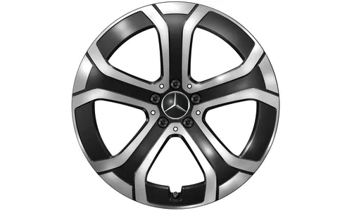 Колесный диск 8,5J×20 ET34,5 для Mercedes-Benz GLC 254, передняя и задняя оси, черный, с алмазной проточкой — фото 1